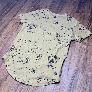 American Stitch Tan/Black Paint Splatter Print